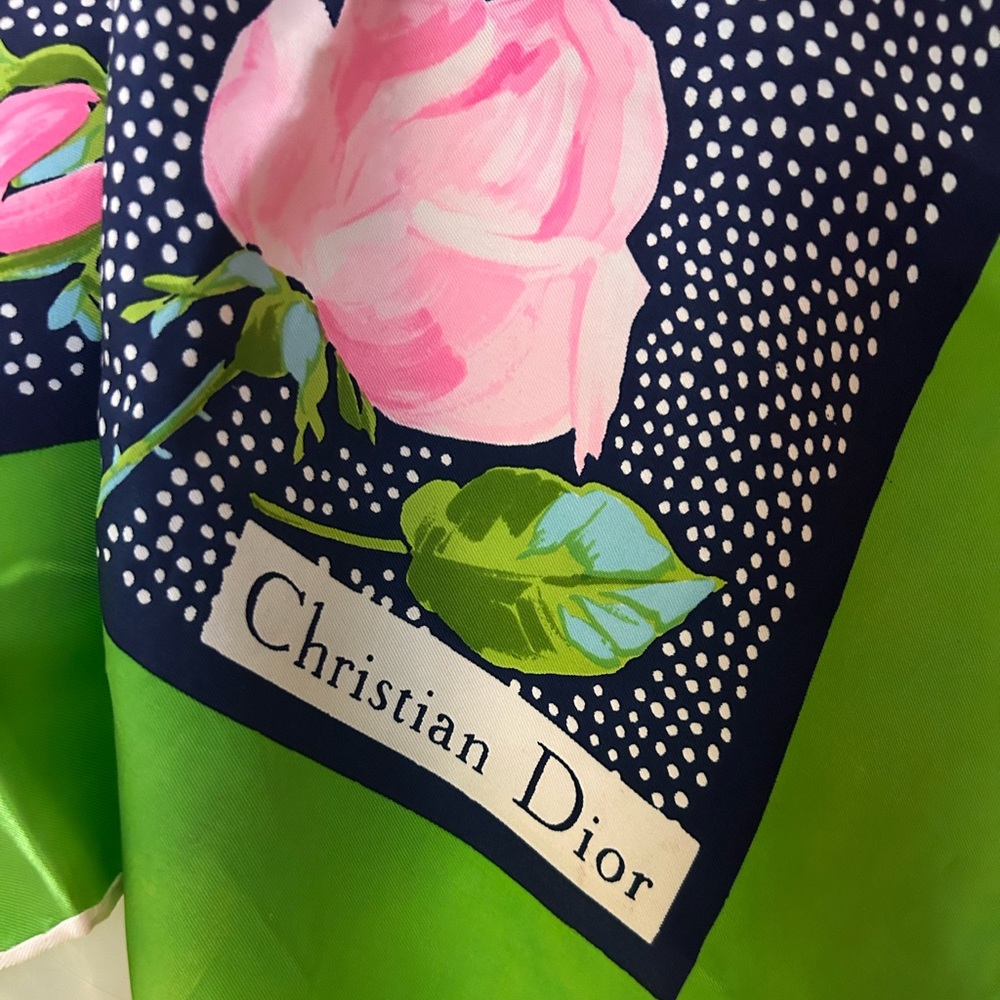Christian Dior silk scarf Vintage - Picture 4 of 5